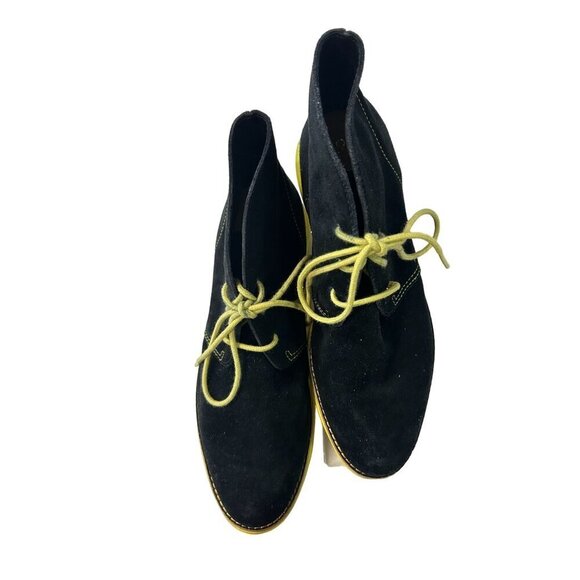 Cole Haan Lunar Grand Chukka Booties Black/Yellow D38905 6.5 B - Picture 1 of 6